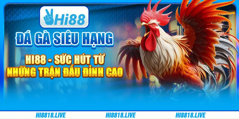 Đá Gà Siêu Hạng Hi88 - Sức Hút Từ Những Trận Đấu Đỉnh Cao