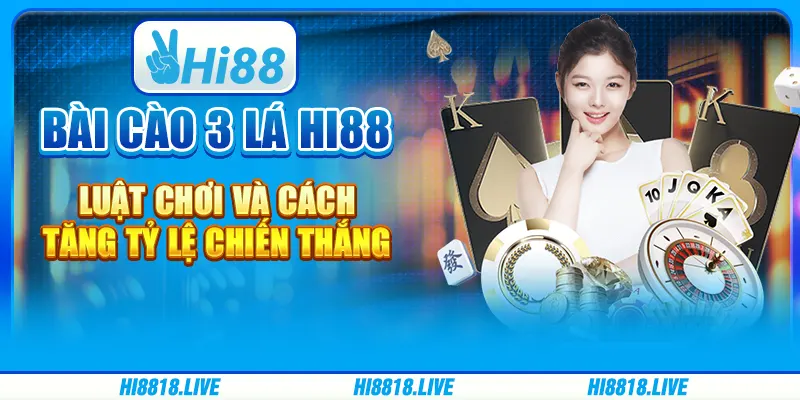 BÀI CÀO 3 LÁ HI88 - LUẬT CHƠI VÀ CÁCH TĂNG TỶ LỆ CHIẾN THẮNG