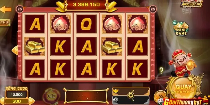 Trải nghiệm slot game nổ hũ Phúc Lộc Thọ cực hot hi88 3 Biểu tượng trong game mang đậm giá trị văn hóa và tài lộc