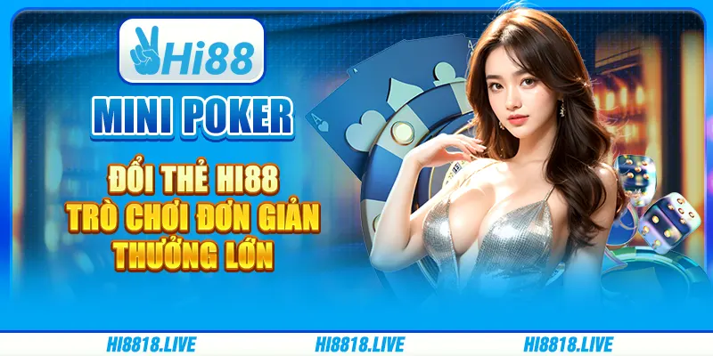 Mini Poker Đổi Thẻ Hi88 - Trò Chơi Đơn Giản, Thưởng Lớn